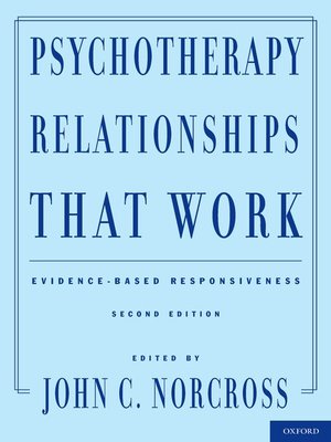 cover image of Psychotherapy Relationships That Work